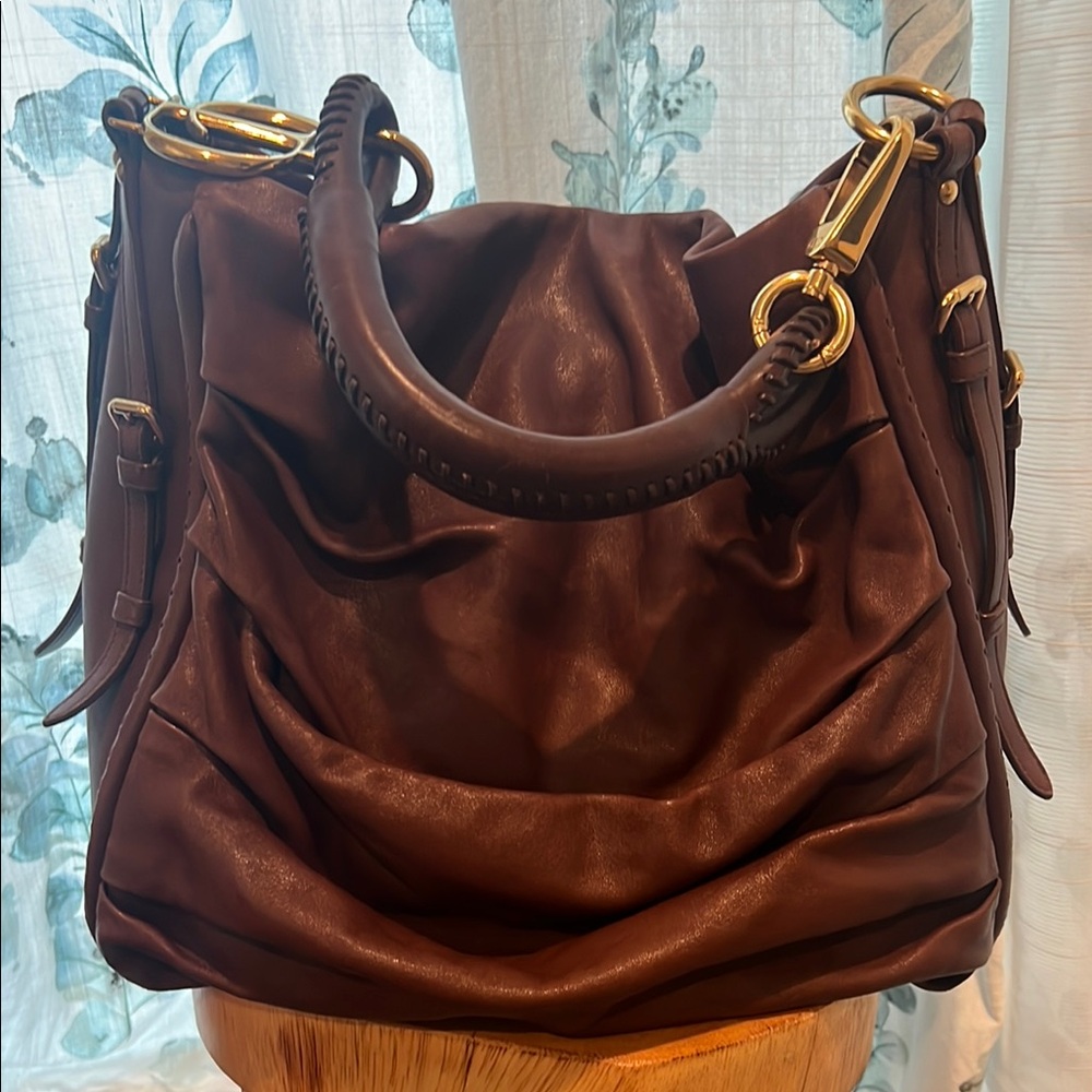Christian Dior Libertine Hobo Brown Leather